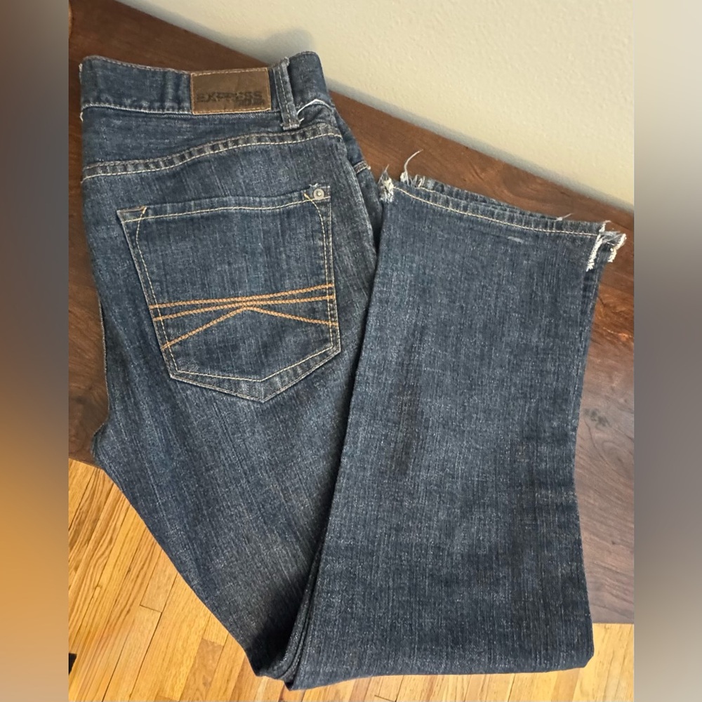 Express Men's Blue Jeans 32Wx30L